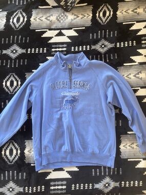 Colorado Light Blue Quarter-Zip Pullover Sweater